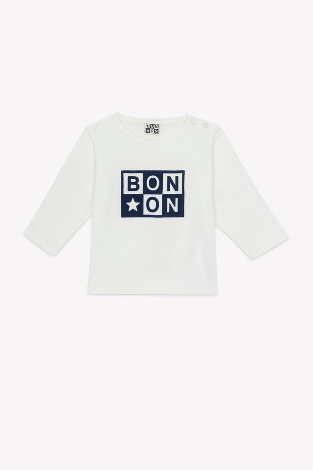 T -shirt - Taxi Logo Ecru  Bonton - Image principale