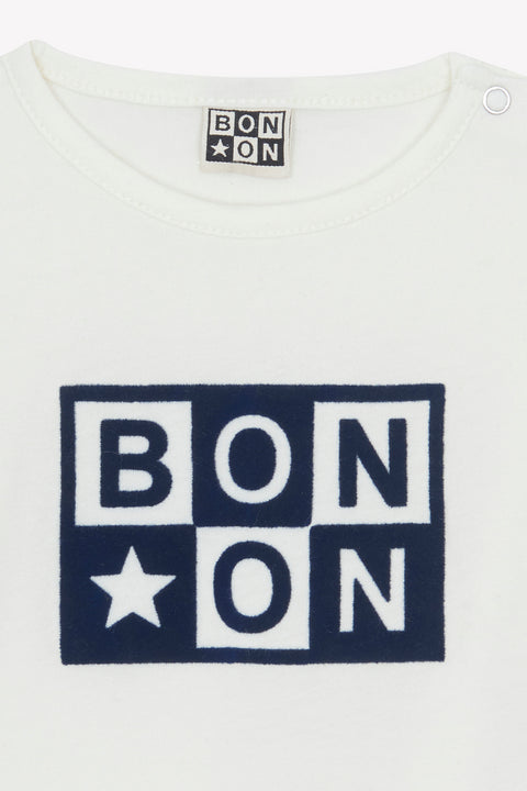 T -shirt - Taxi Logo Ecru  Bonton - Image principale