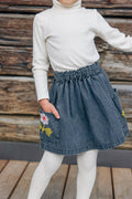 Skirt - Mochi denim Grey