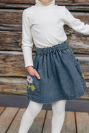 Skirt - Mochi denim Grey