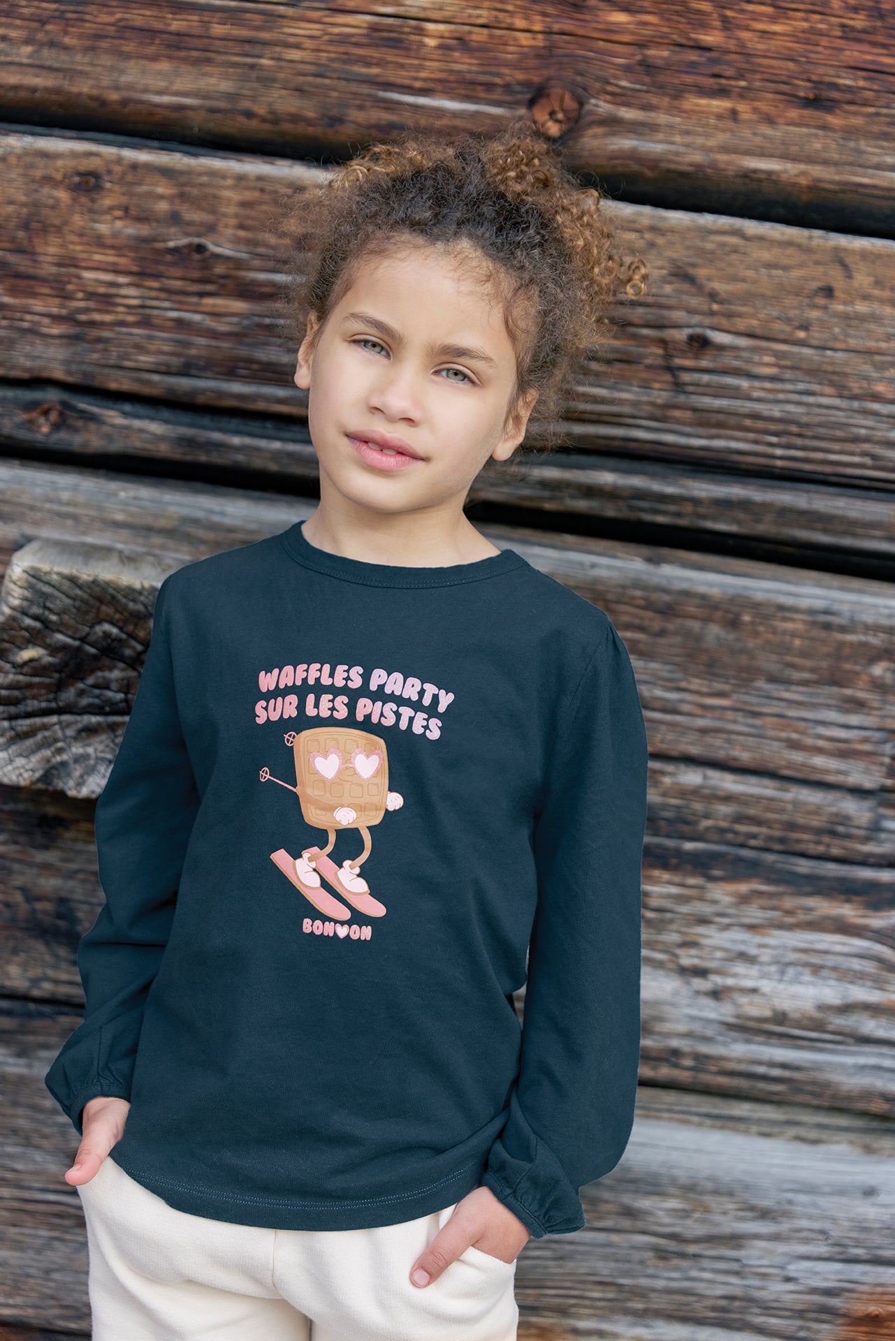 T-shirt - Titty Waffle Blue Lake