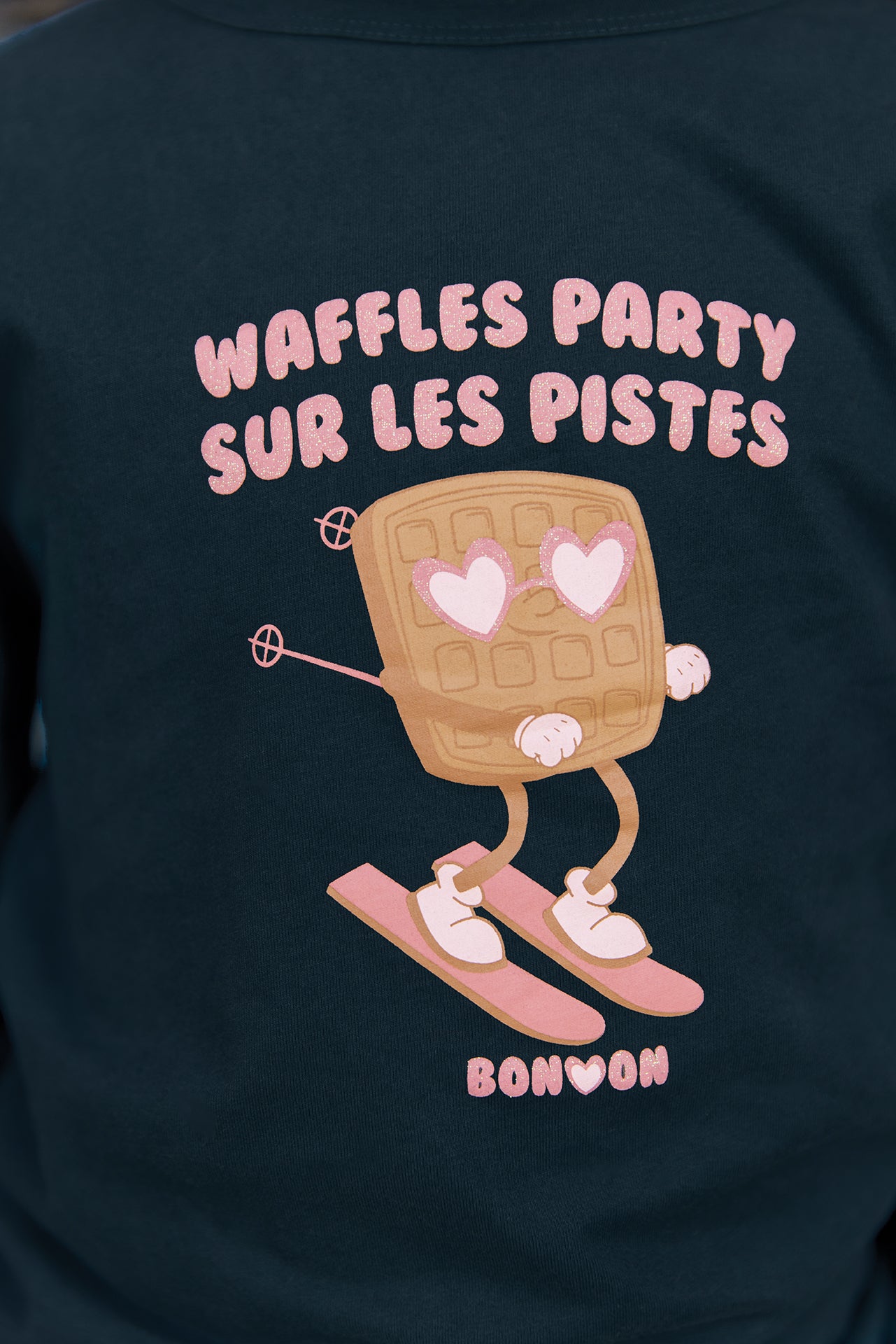 T-shirt - Titty Waffle Blue Lake