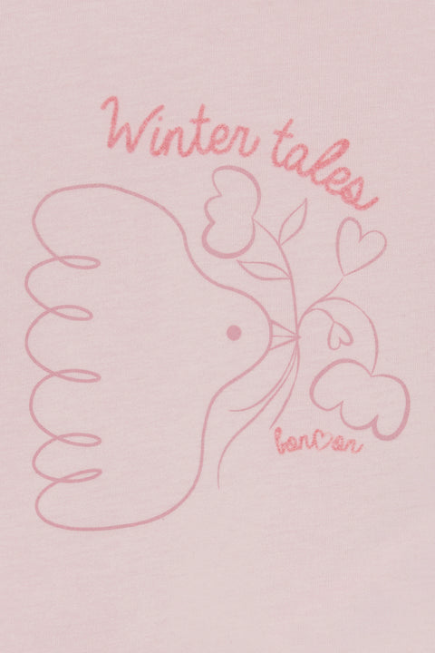 T -shirt - Taxi Winter Pink Blossom - Image principale
