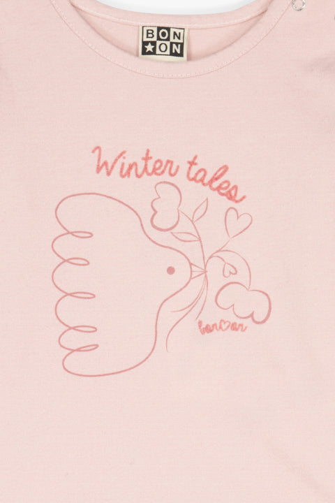 T -shirt - Taxi Winter Pink Blossom - Image principale