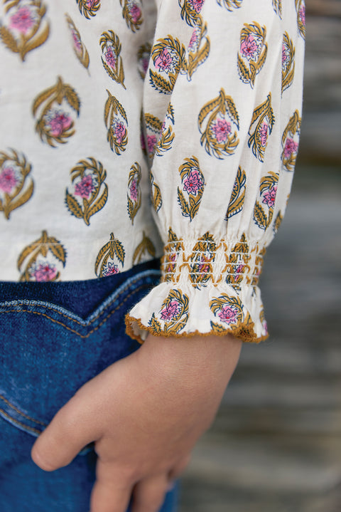 Chemise - Figue Blockprint - Image principale