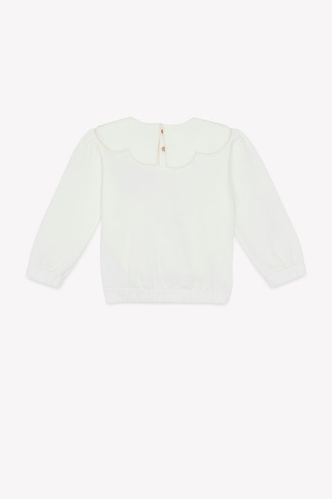 Sweatshirt - Martine Ecru  Bonton - Image principale