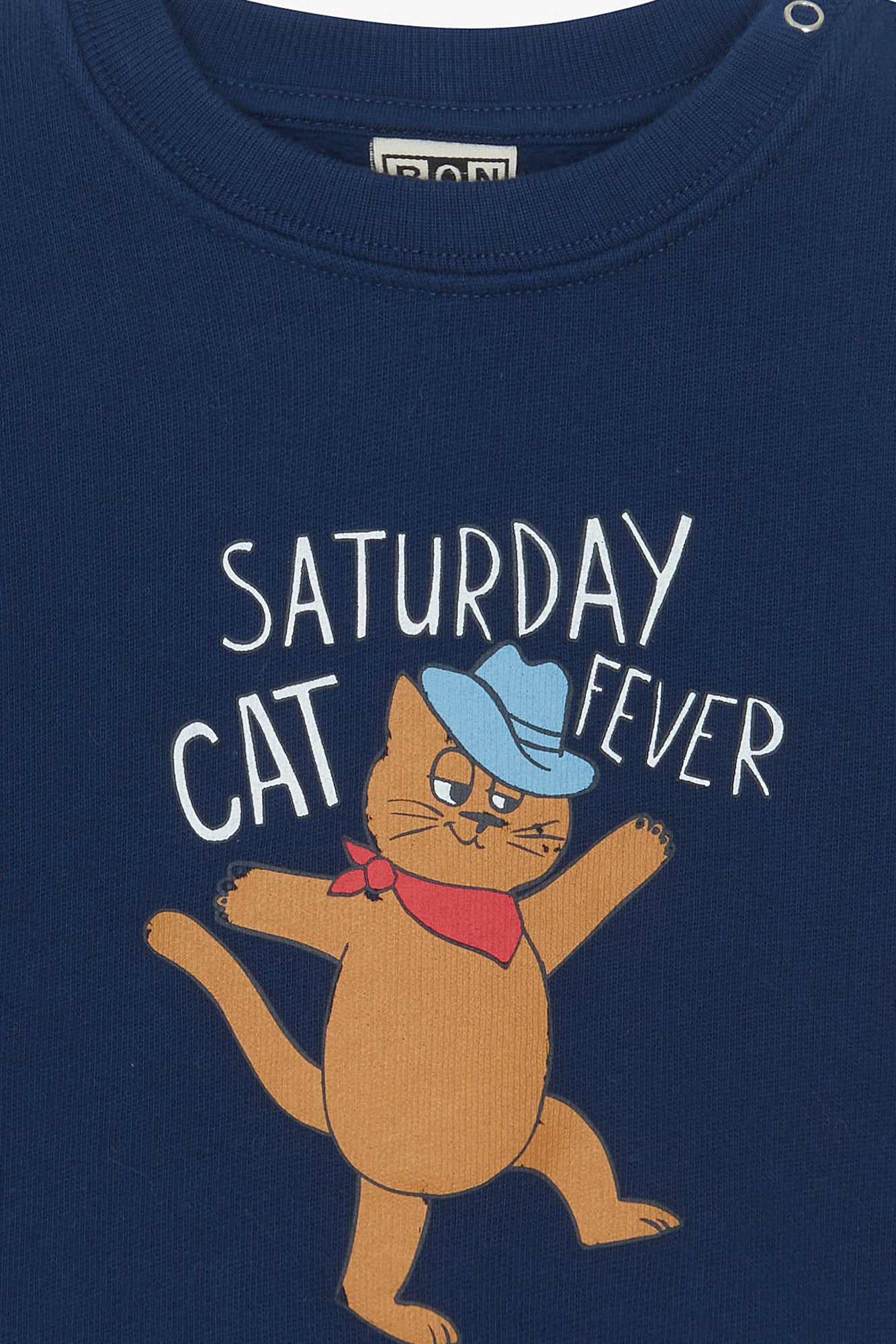 Sweat - Smily Cat Fever Bleu Brut