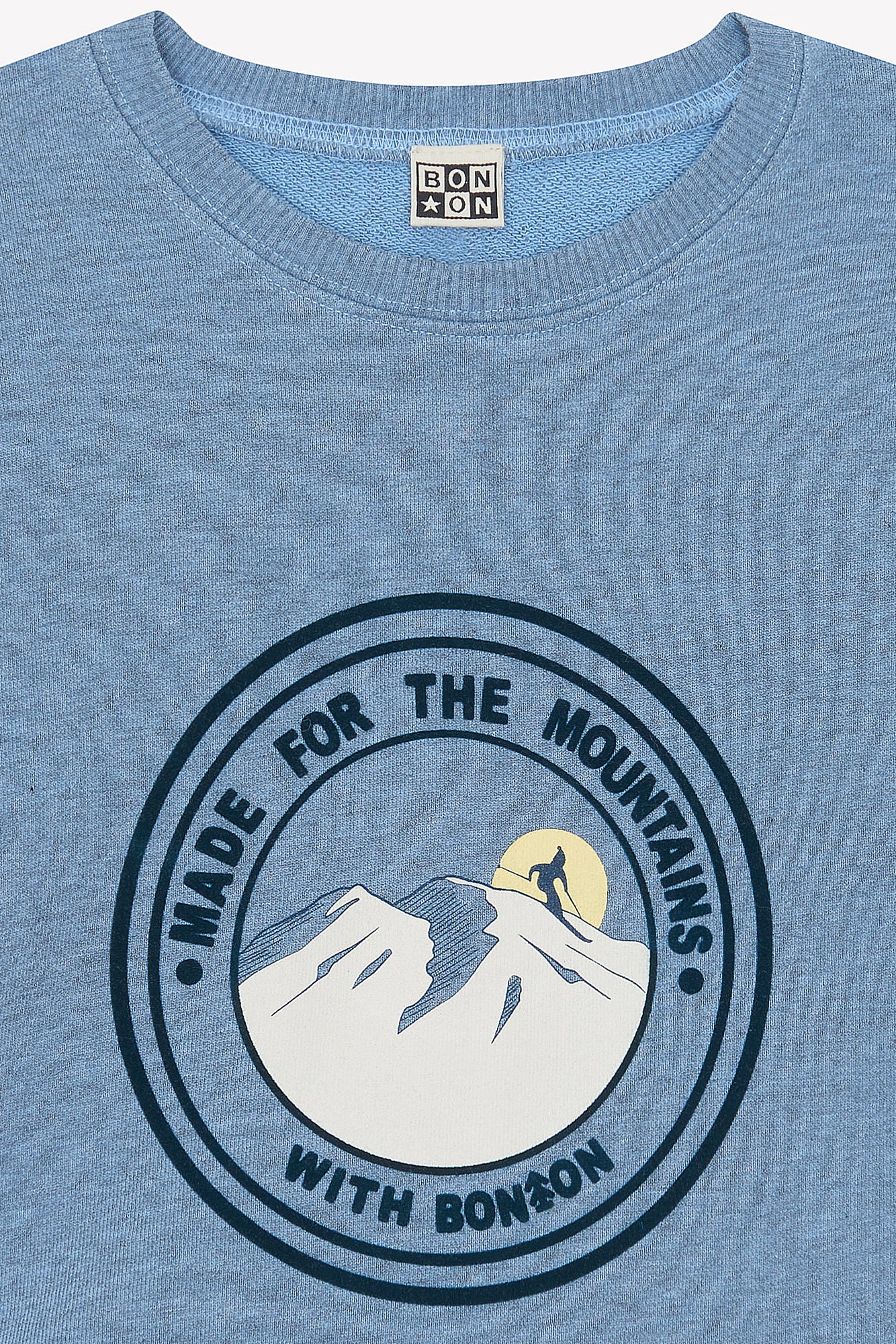 Sweatshirt - Smile Mountain Blue Frosted