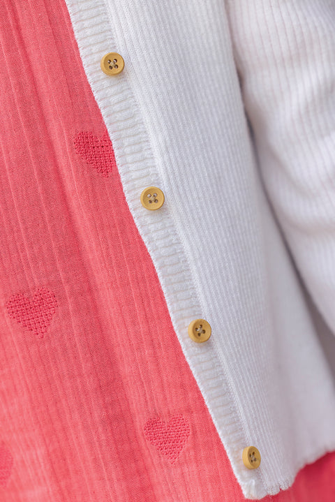 Cardigan - Lotta Ecru Bonton - Image principale