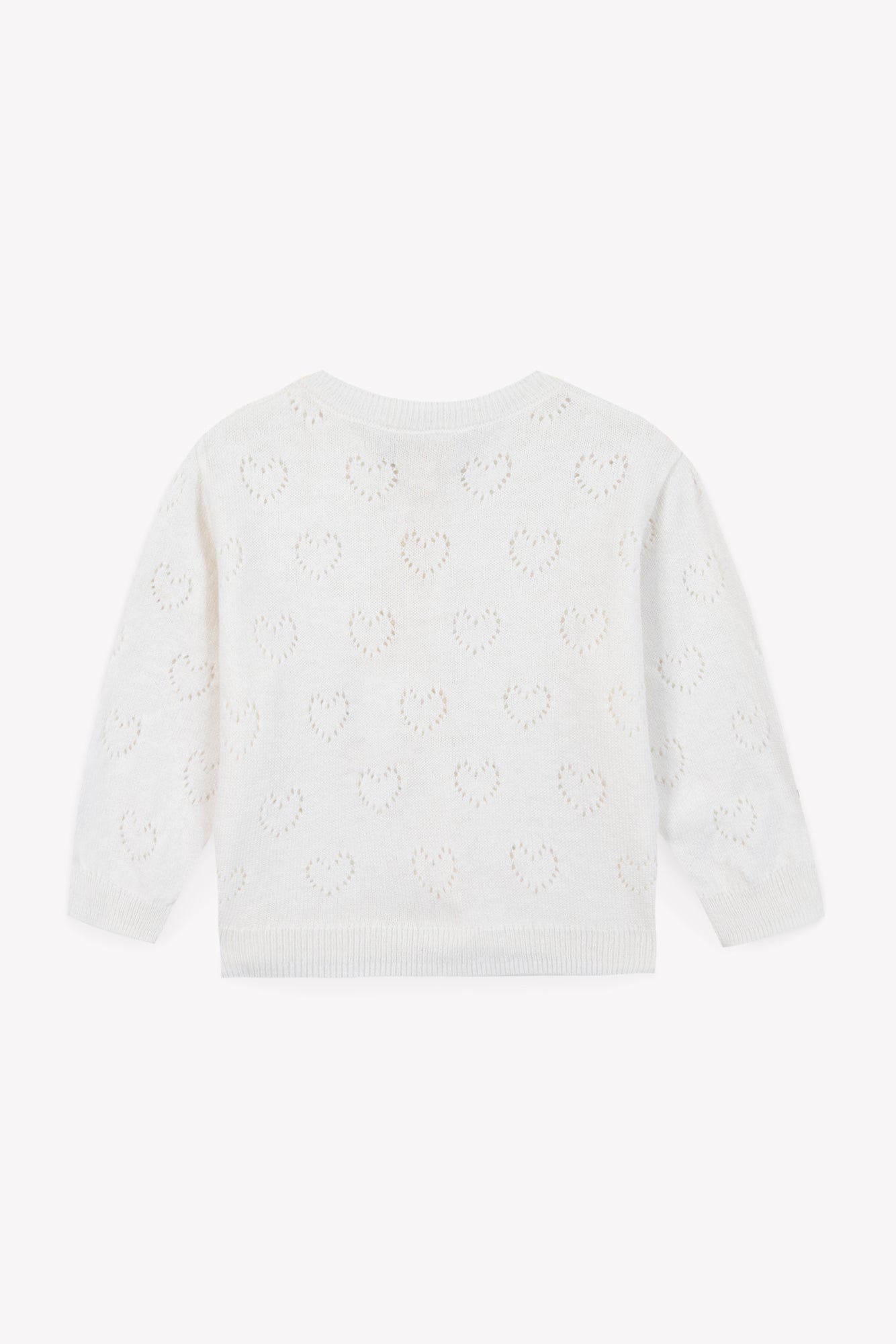 Cardigan - Lilet Coeur Ecru Bonton