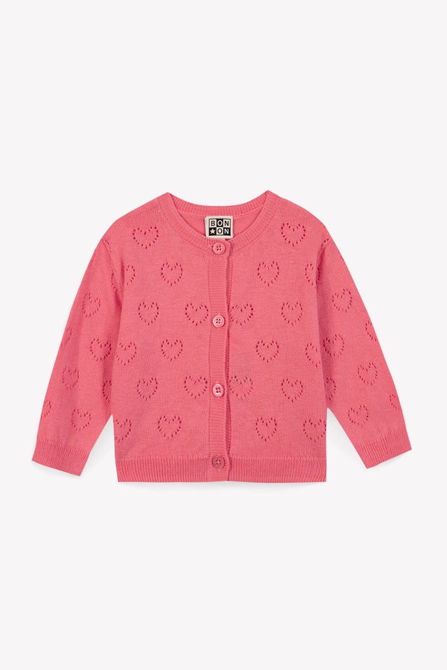 Cardigan - Heart LILET Pink Faroe - Image principale