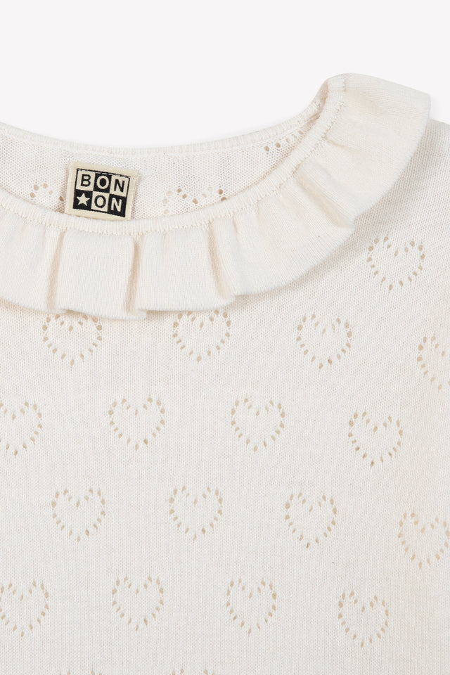 Sweater - Milou Ecru  Bonton - Image alternative