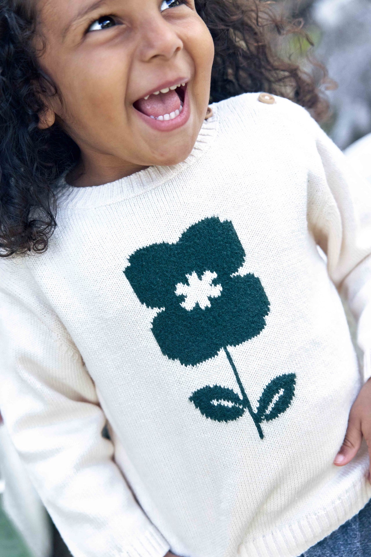 Sweater - Misty Flower Mouton