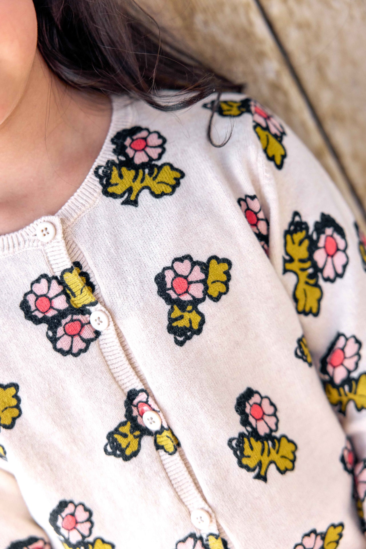 Cardigan - Lilou Print Flower Faroe