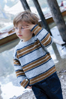 Pull - Milton Stripes Gris Chine