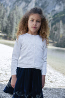 Cardigan - Lilou Coeur Ecru  Bonton