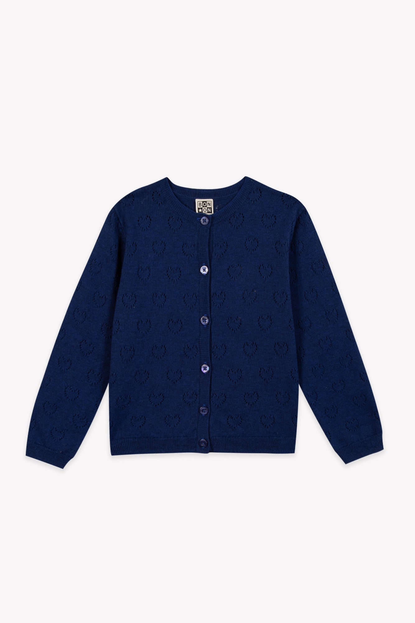 Cardigan - Lilou Coeur Blue Raw