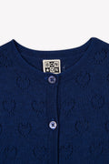 Cardigan - Lilou Coeur Blue Raw