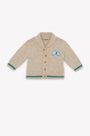 Cardigan - Hubert Beige Reindeer