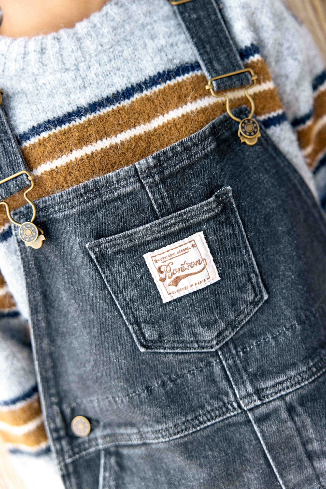 Salopette - Moka Denim Gris