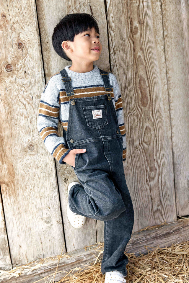 Sweater - Milton Stripes Grey China - Image principale