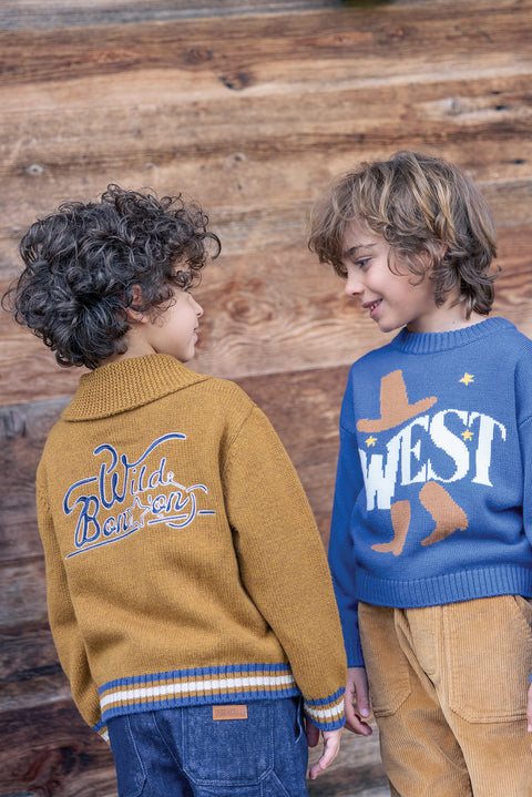 Pull - Milton West Bleu Brut - Image principale