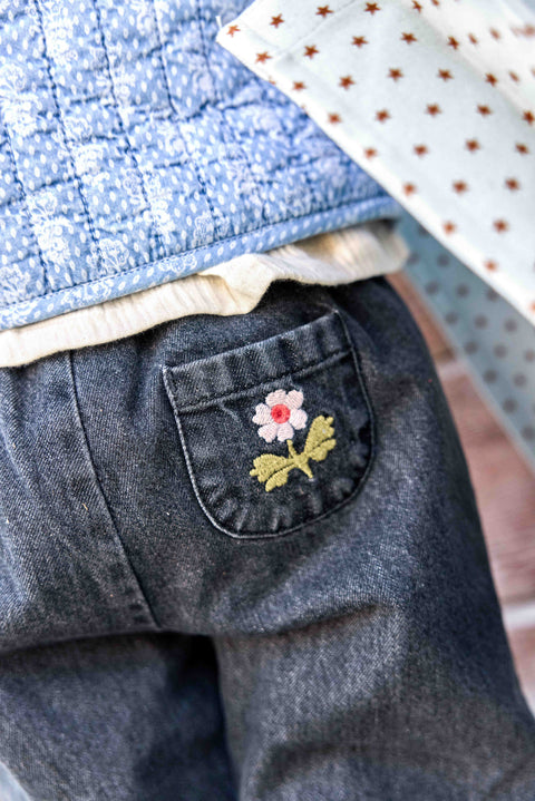 Trousers - Denim Biscotte Grey - Image principale