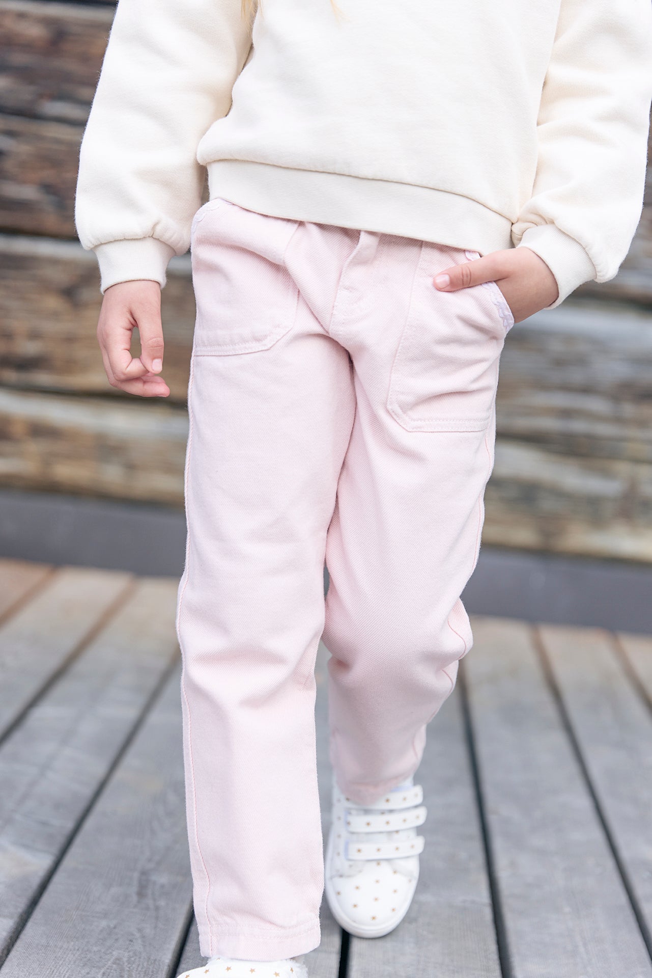 Trousers - lino Pink Blossom