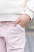 Trousers - lino Pink Blossom