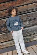 Sweatshirt - Smile Mountain Blue Frosted