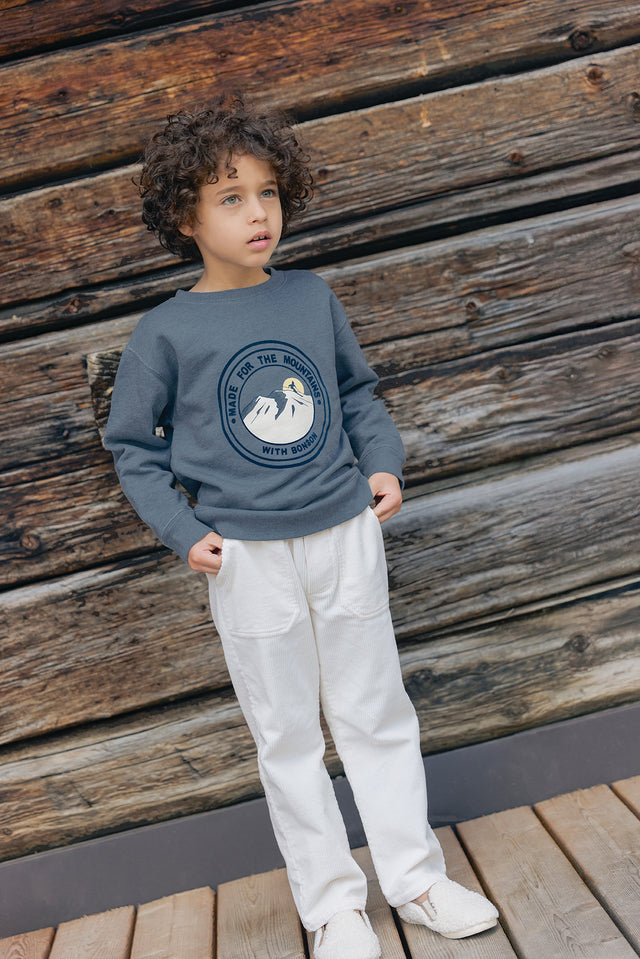 Sweat - Smile Mountain Bleu Givre - Image principale