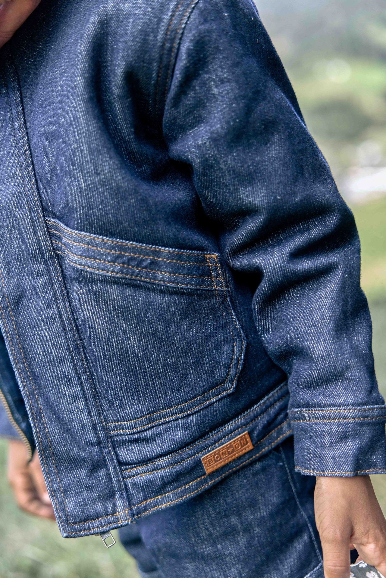 Jacket - Mao Denim Brut