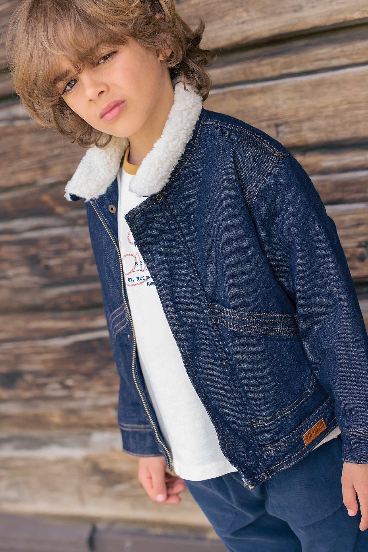 Jacket - Mao Denim Brut