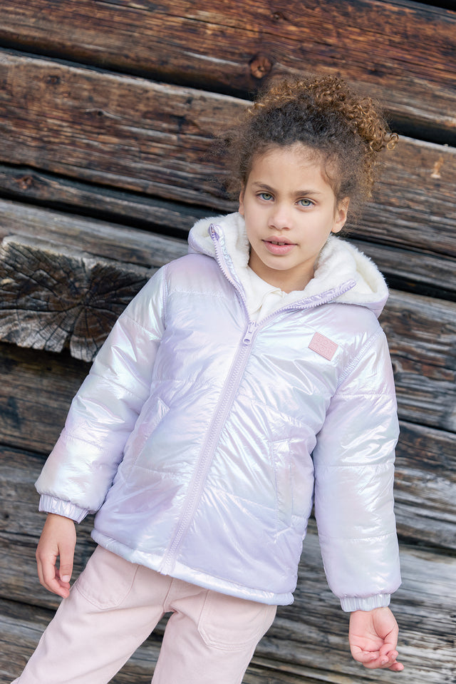 Down jacket - Moove Pink Irise - Image principale