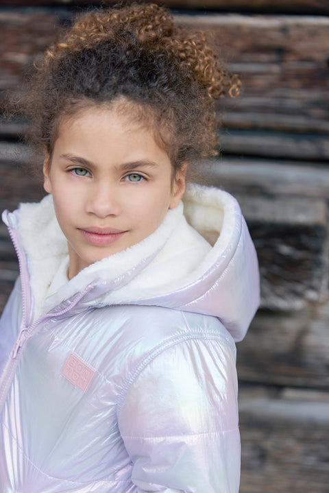 Down jacket - Moove Pink Irise - Image principale