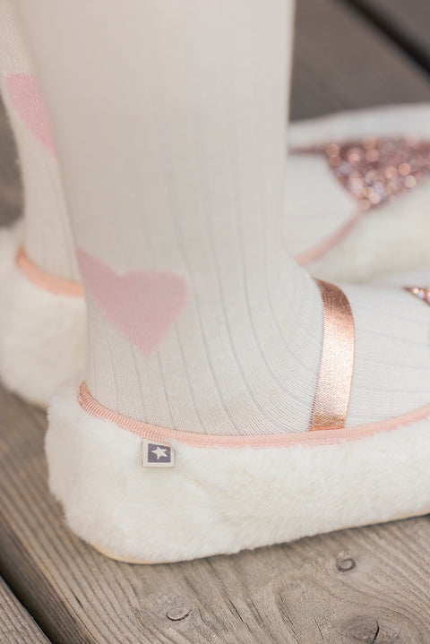 Chaussons - Sarra Ecru Ecru Bonton - Image principale