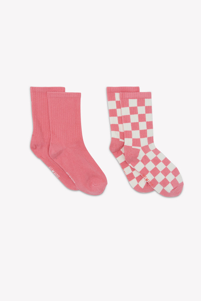 Socks - checkerboard Pink Pinkyee - Image principale