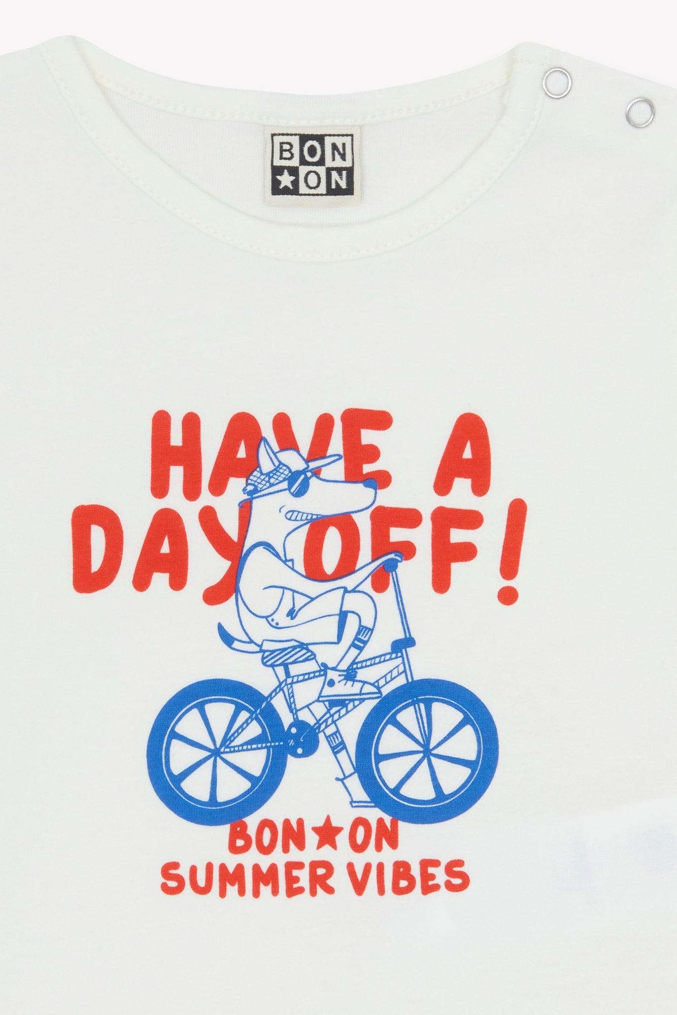 T-Shirt - Tuba Day Off Ecru Bonton