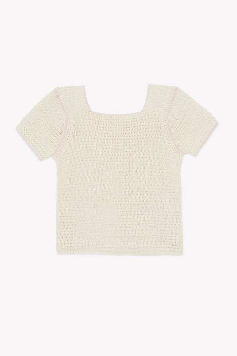 Top - Nadja Ecru Bonton - Image principale