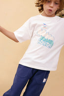 T-Shirt - Livo Wave Ecru Bonton