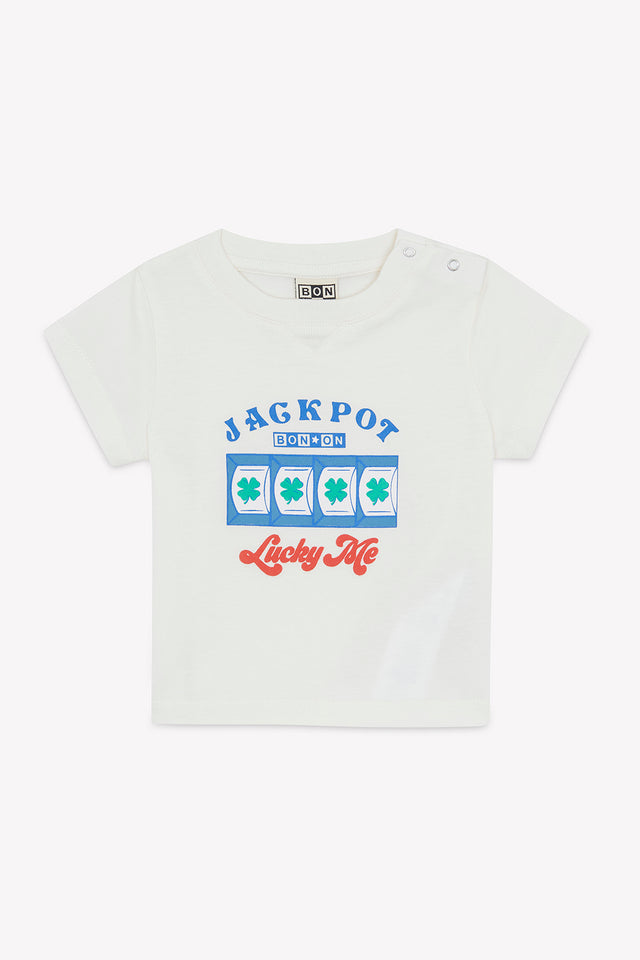 T-Shirt - Lodestie Luck Ecru Bonton - Image principale