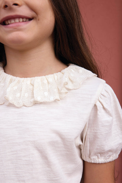 T-Shirt - Niris Ecru Bonton - Image principale