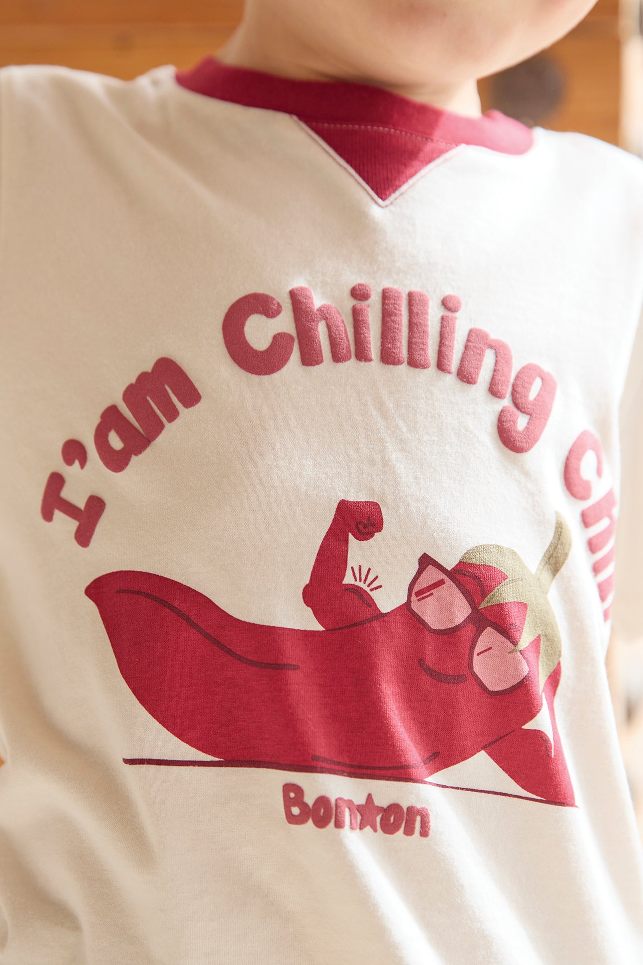 T-Shirt - Lodestie Chili Ecru Bonton