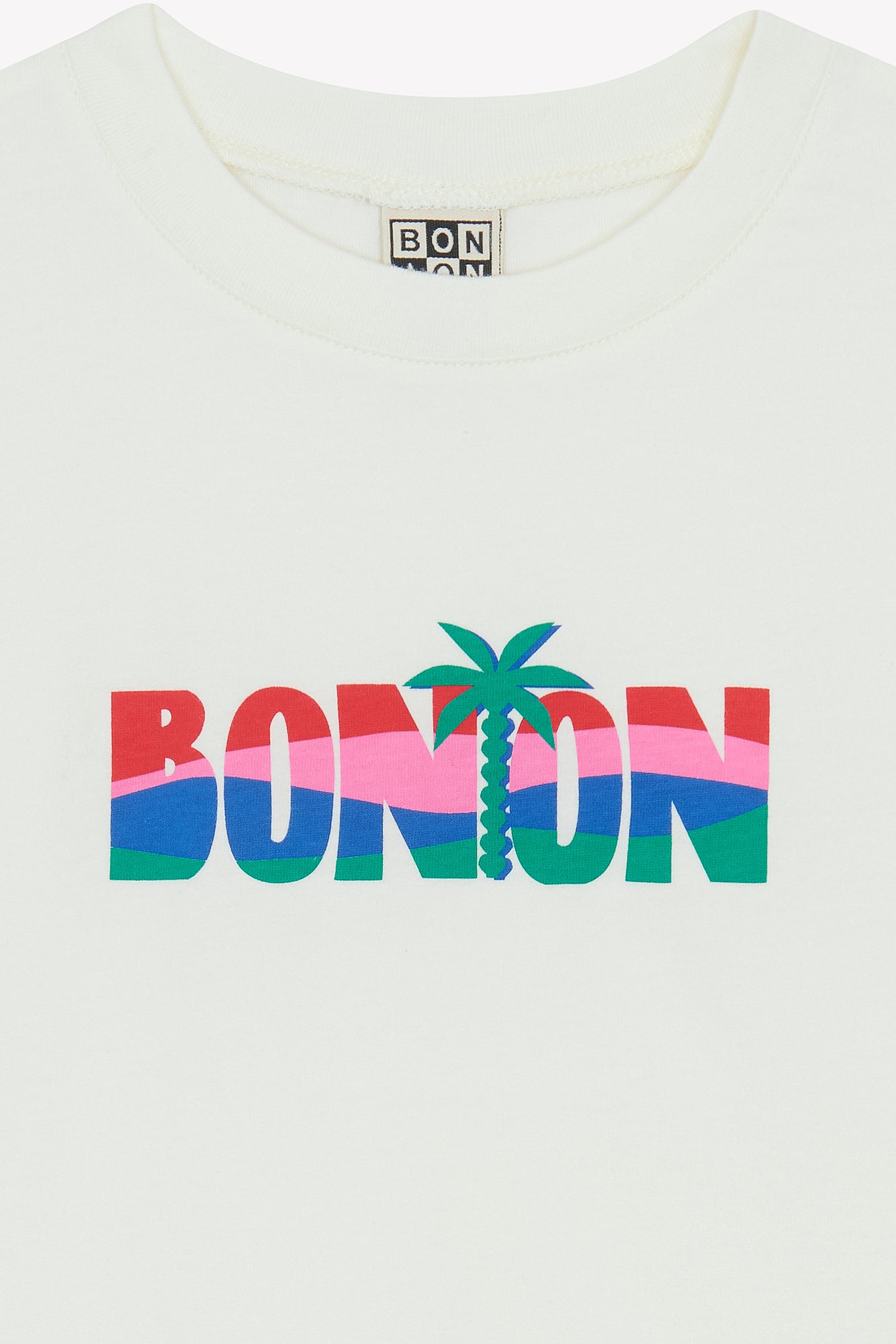 T-Shirt - Tubo Palmier Ecru Bonton