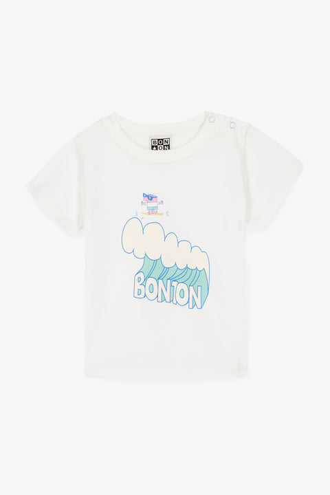 T-Shirt - Tuba Wave Ecru  Bonton - Image principale