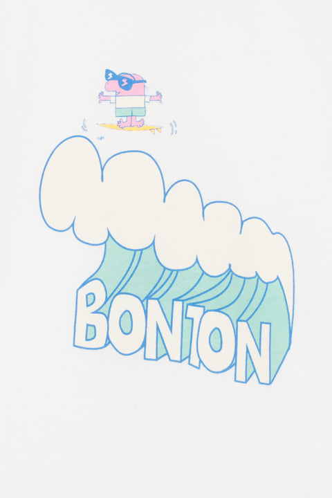 T-Shirt - Tuba Wave Ecru  Bonton - Image principale