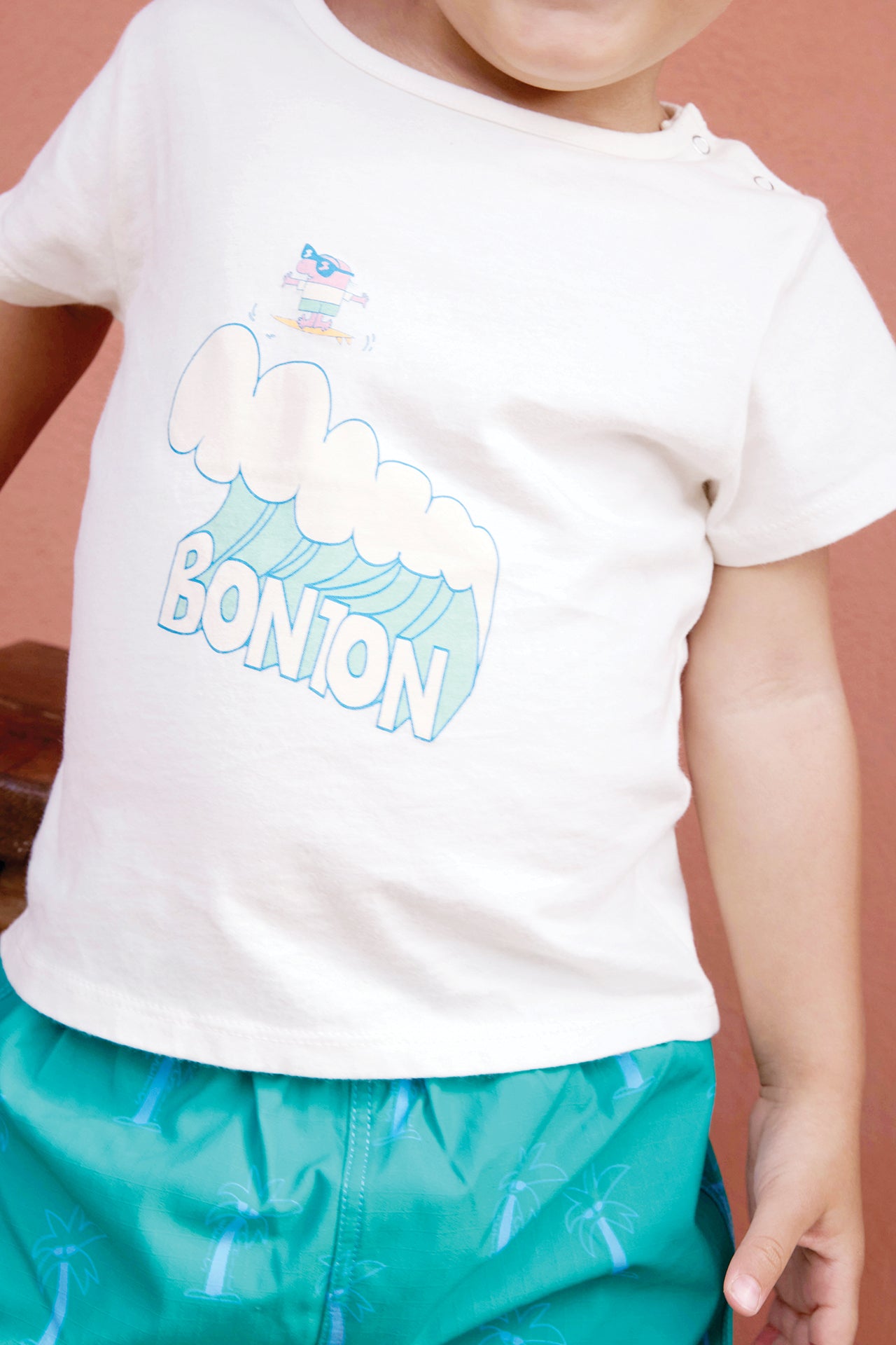T-Shirt - Tuba Wave Ecru Bonton
