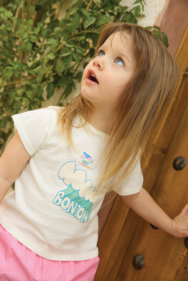 T-Shirt - Tuba Wave Ecru  Bonton - Image principale