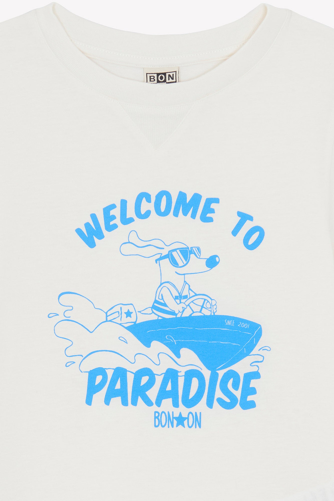T-Shirt - Lodestie Paradi Ecru Bonton