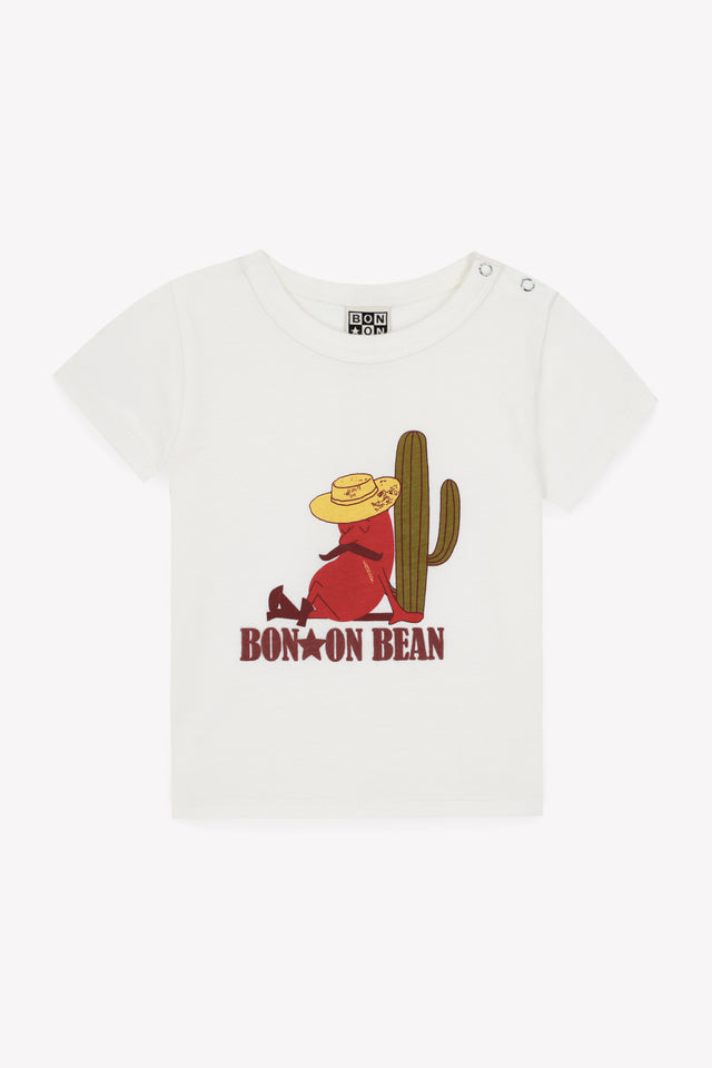 T-Shirt - Tuba El Bean Ecru Bonton - Image principale